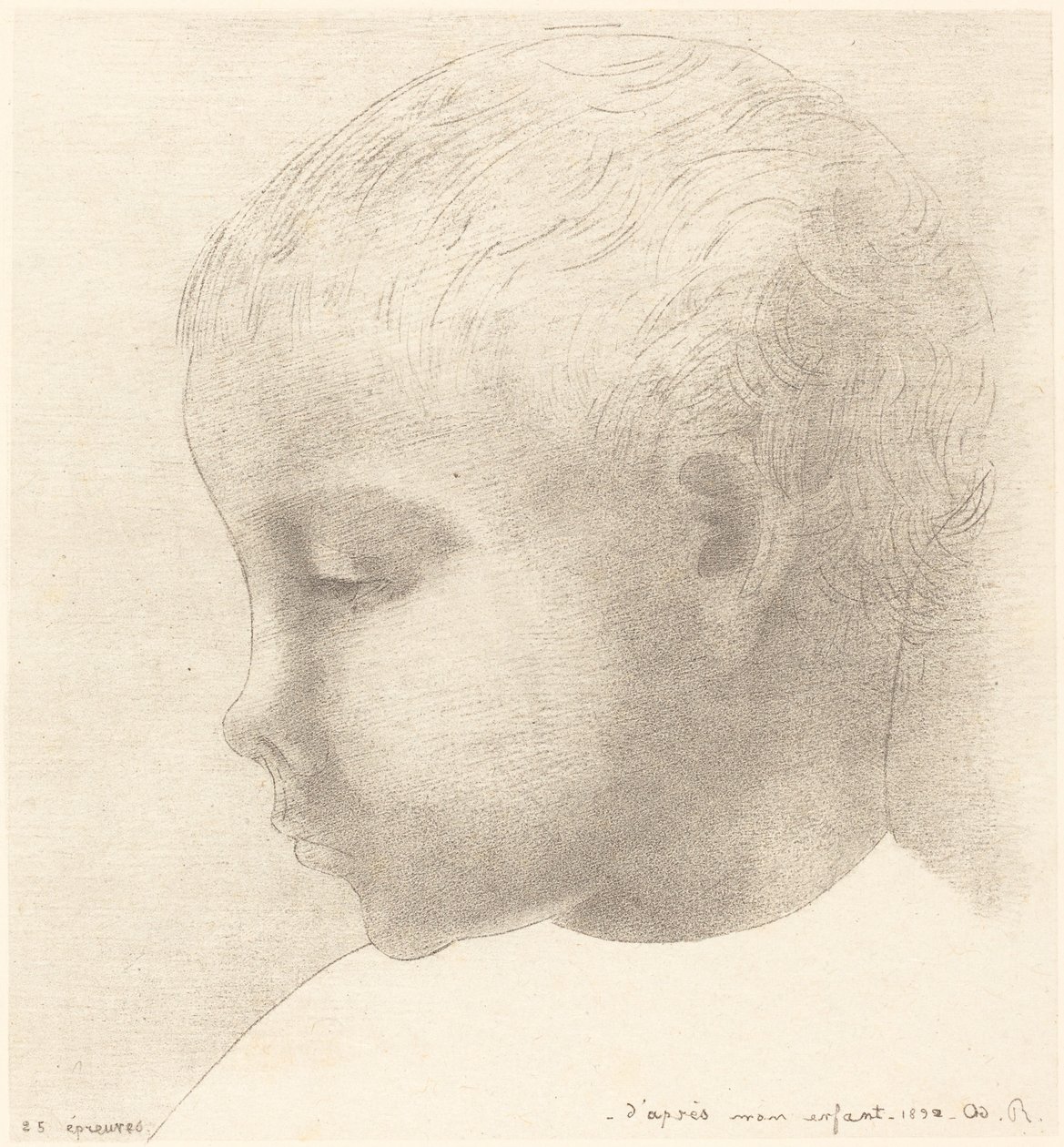 Mon Enfant (mitt barn) av Odilon Redon