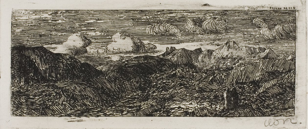 Bergslandskap av Odilon Redon
