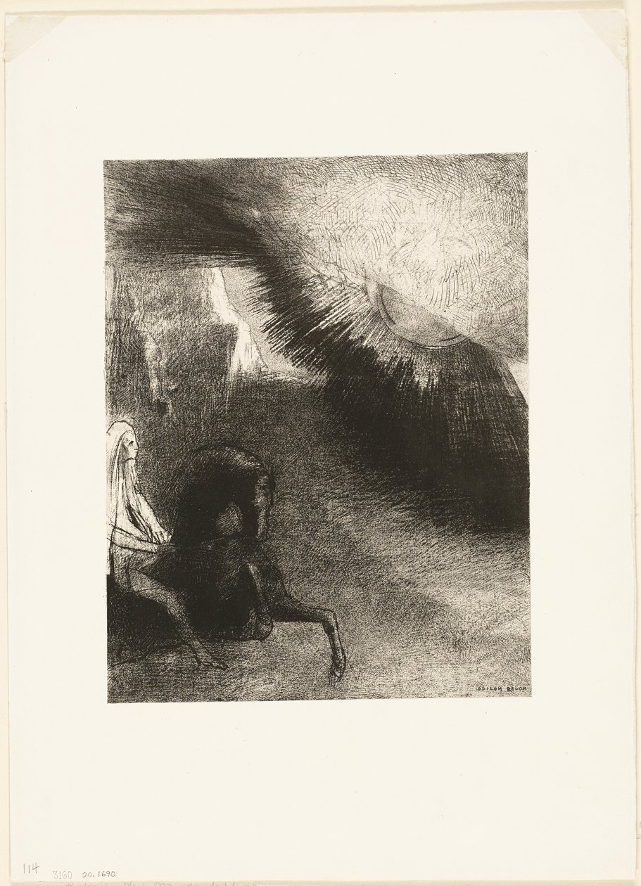 Pilgrim of the Sublunary World, skylt 5 av 6 av Odilon Redon
