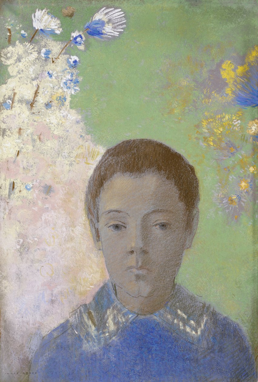 Porträtt av kung Redon, ca 1898 av Odilon Redon