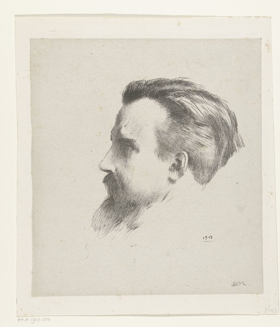 Porträtt av Maurice Denis av Odilon Redon