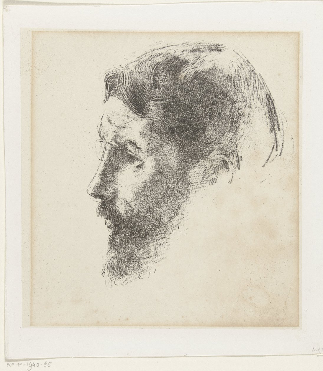 Porträtt av Pierre Bonnard av Odilon Redon