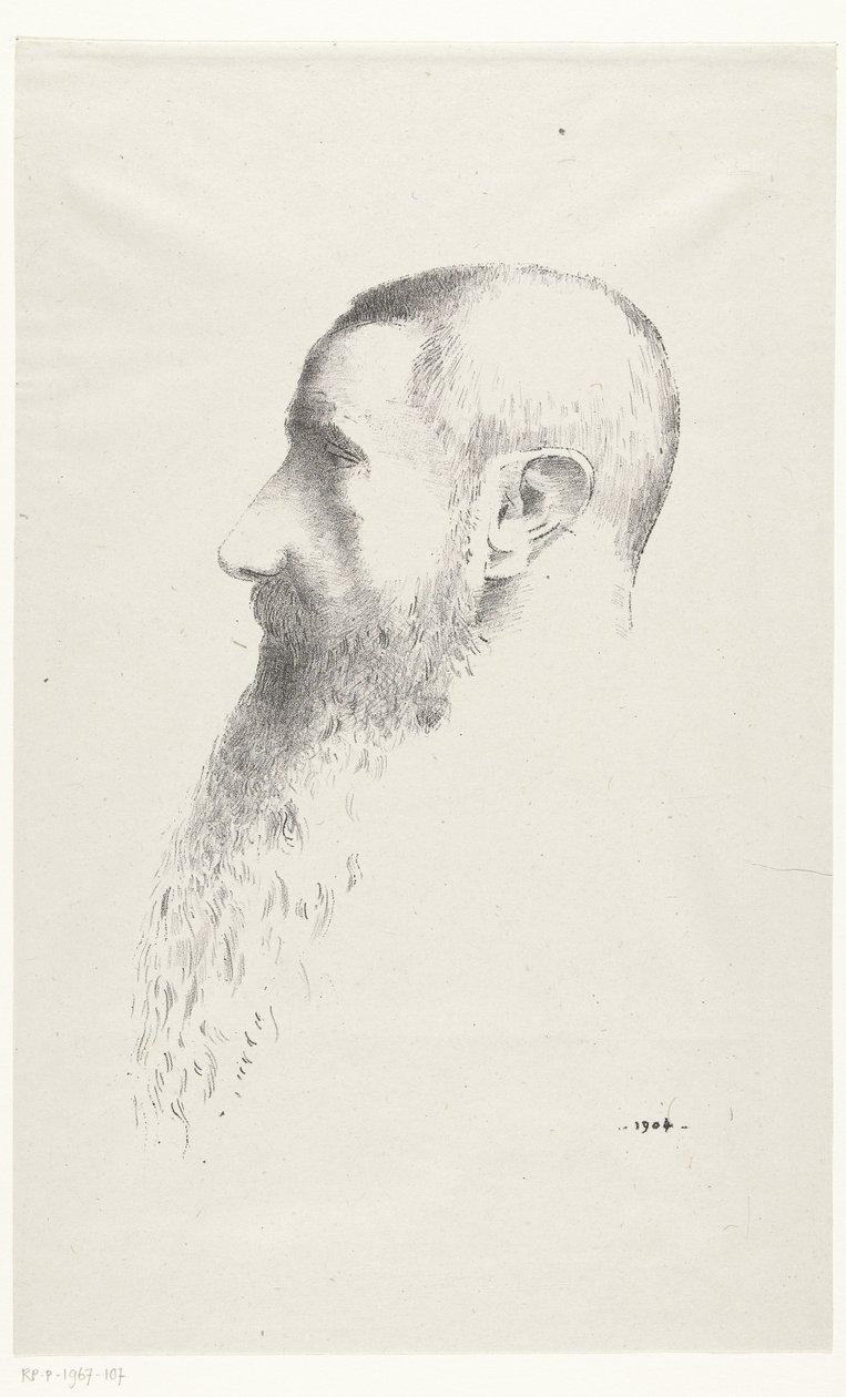 Porträtt av Roger Marx av Odilon Redon