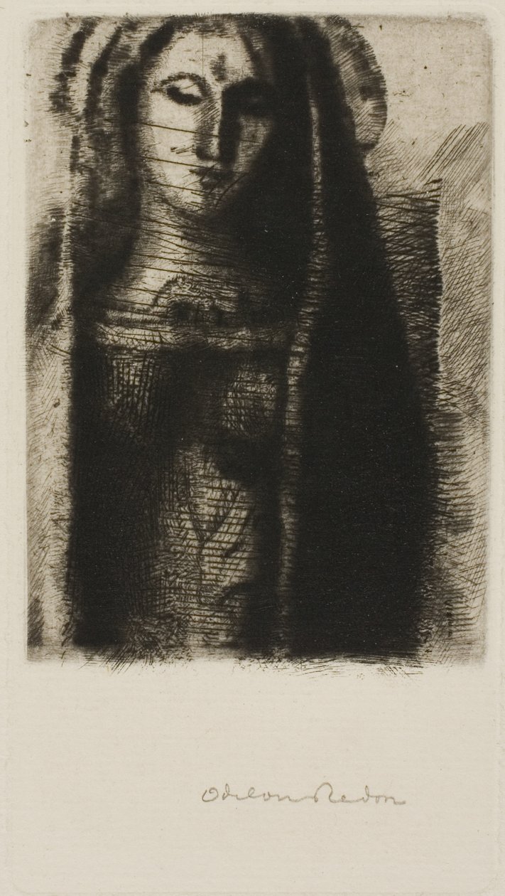 Prinsessan Maleine (Den lilla Madonnan) av Odilon Redon