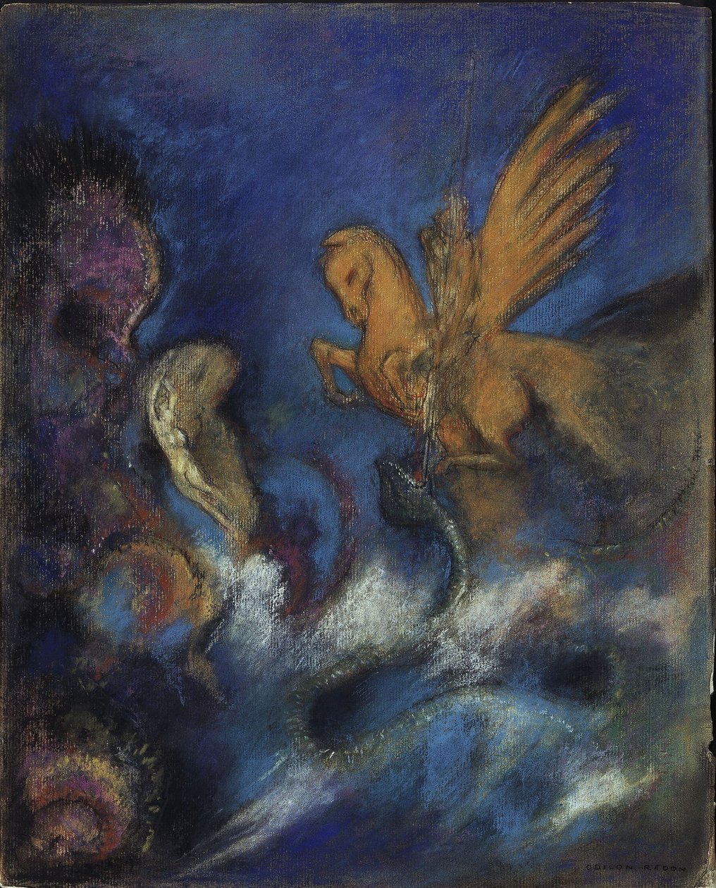 Roger och Angelica, eller: Perseus och Andromeda av Odilon Redon