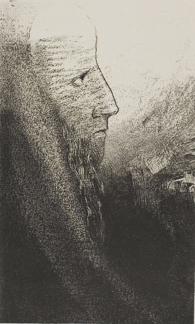 Saint Anthony: "Hjälp mig, o min Gud!", skylt 2 av 24 av Odilon Redon