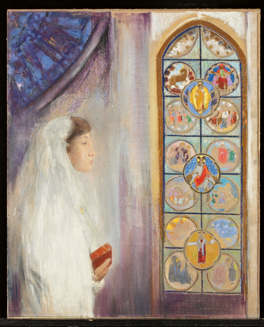 Simone Fayet i nattvarden av Odilon Redon