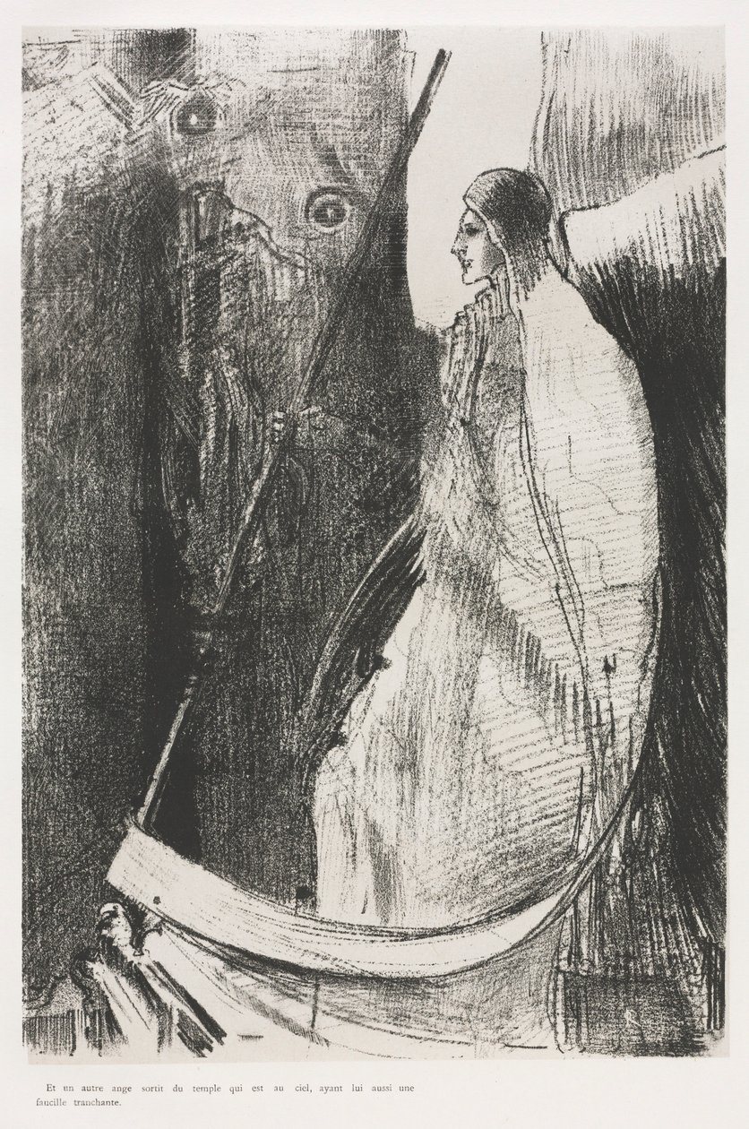 The Apocalypse of Saint John: And Another Angel Come Out of the Temple..., 1899. av Odilon Redon