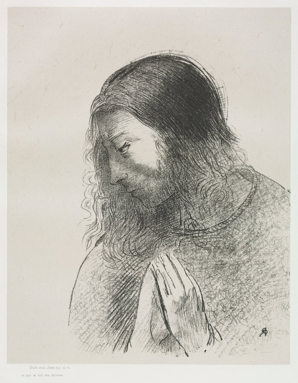 The Apocalypse of Saint John: Och jag Johannes såg dessa saker och hörde dem, 1899. av Odilon Redon