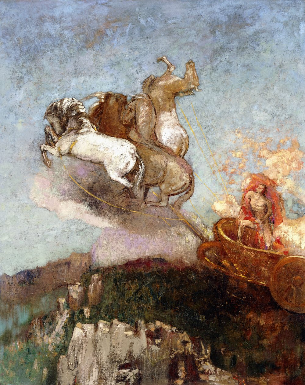 Apollons vagn, 1907-1908 av Odilon Redon