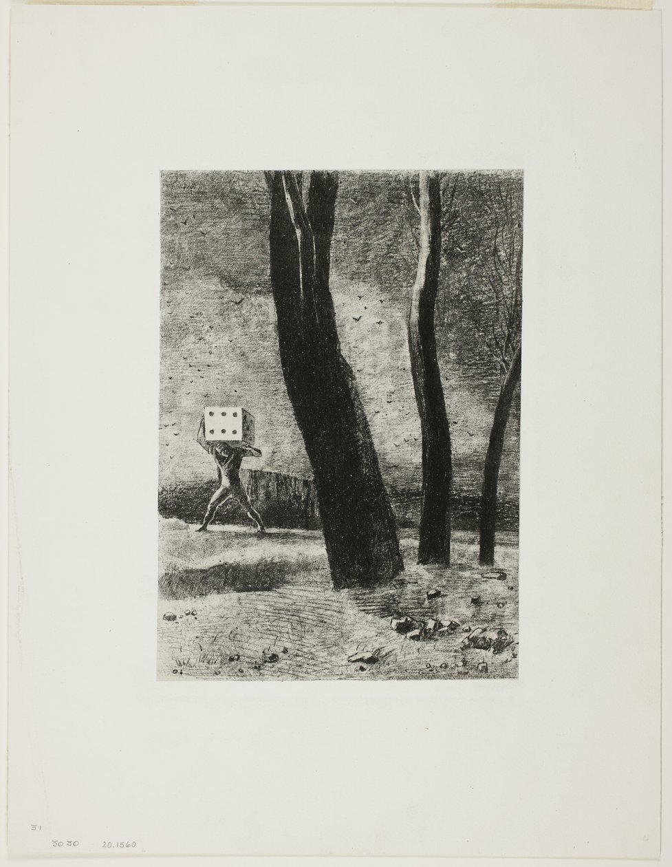 The Gambler, tallrik fem från In Dreams av Odilon Redon