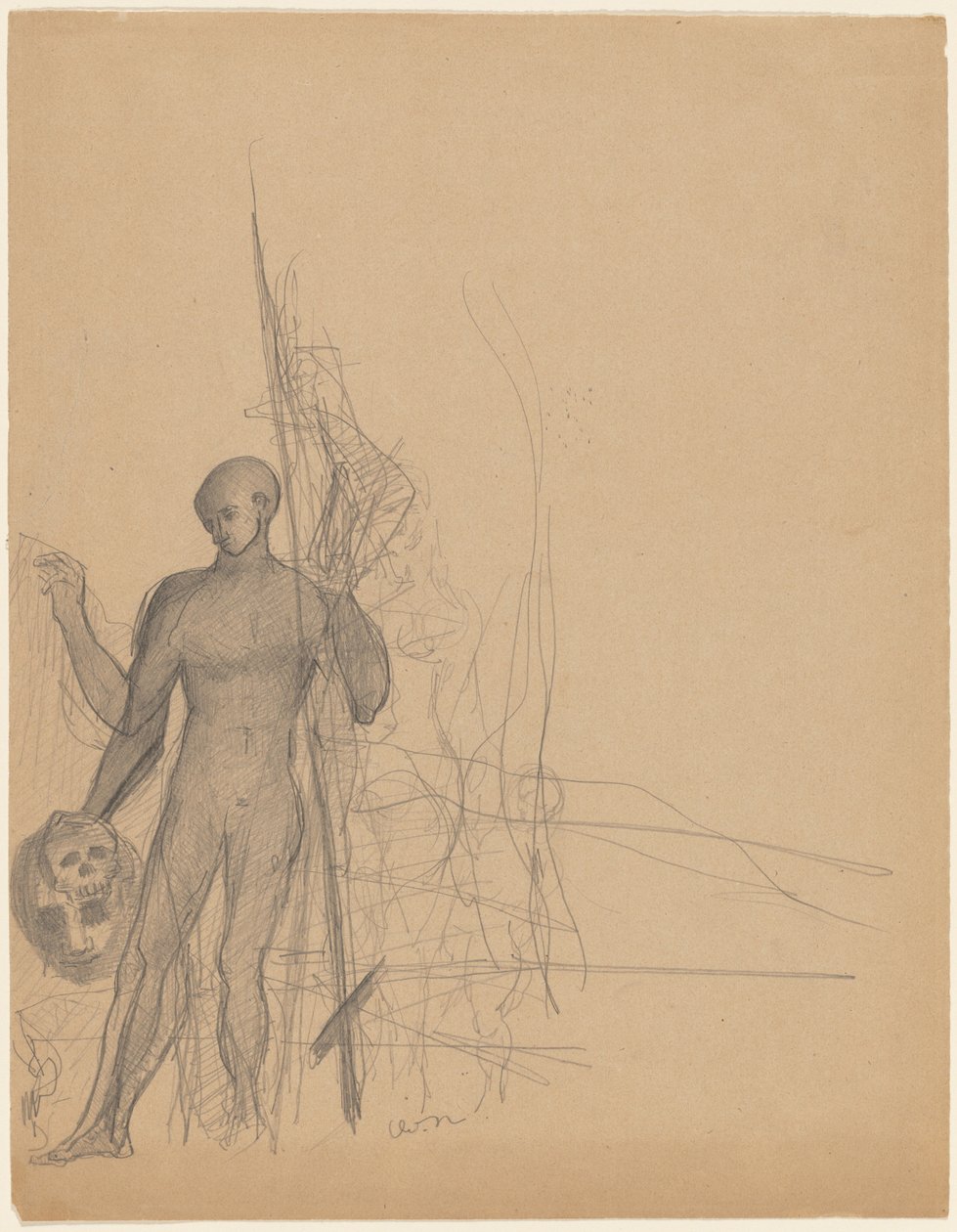 Headhuntern och hans familj av Odilon Redon