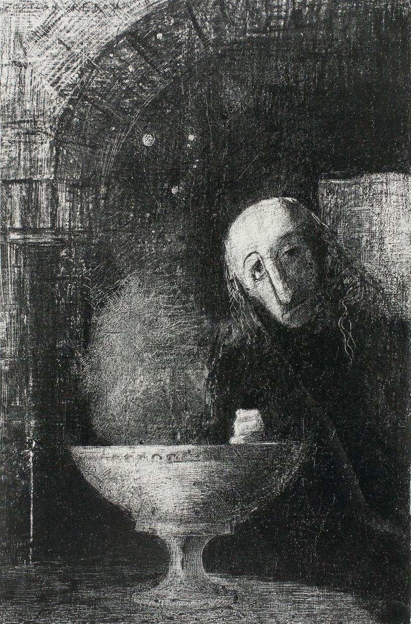 Det oändliga sökandet, från natten av Odilon Redon