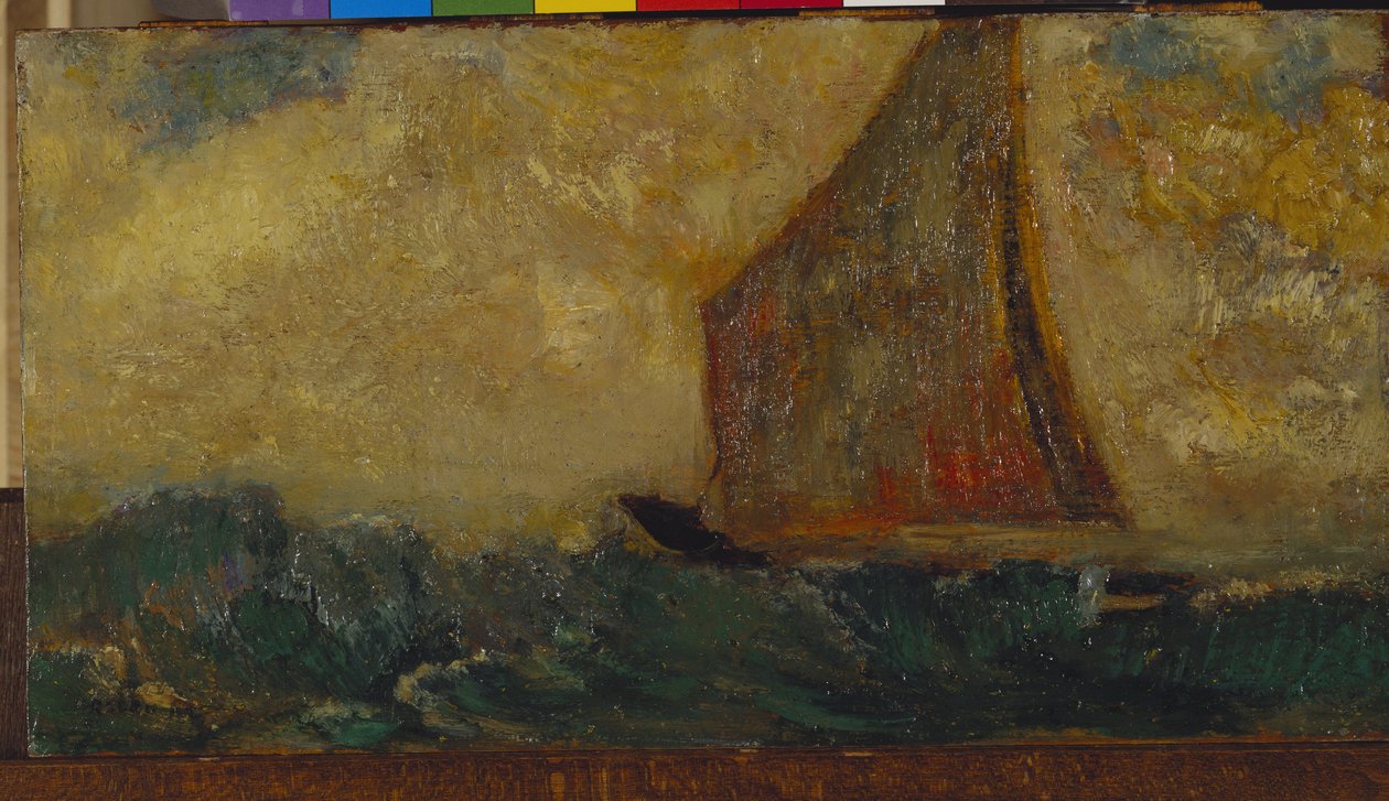 Den mystiska båten av Odilon Redon