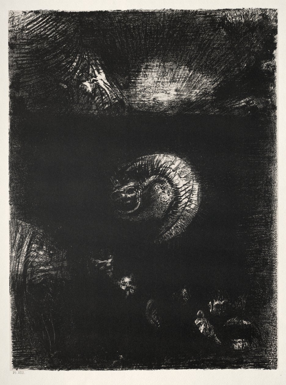 The Temptation of Saint Anthony First Series: And All Manner of Frightful Creatures Arise, 1888. av Odilon Redon