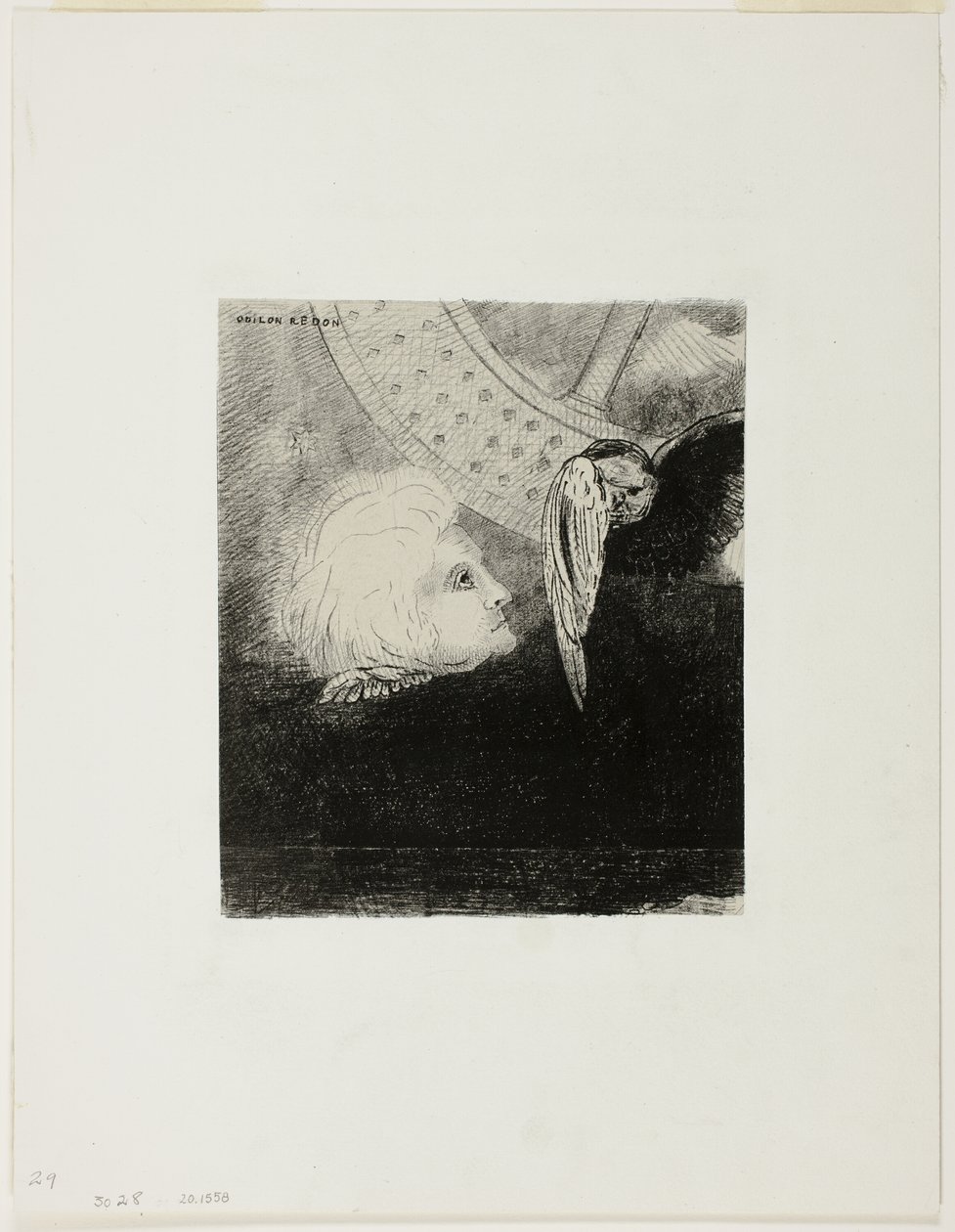 The Wheel, tallrik tre från In Dreams av Odilon Redon