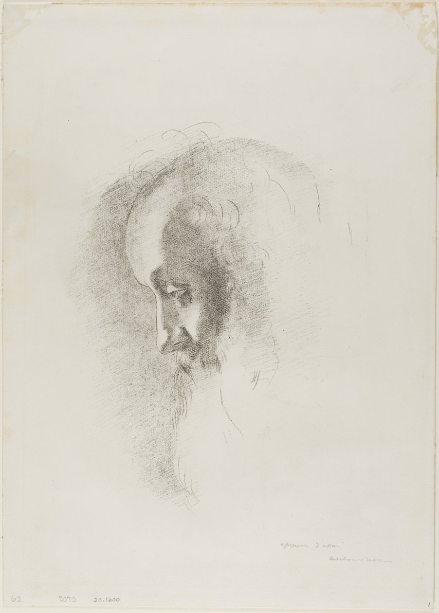 Till ålderdom, från natt av Odilon Redon