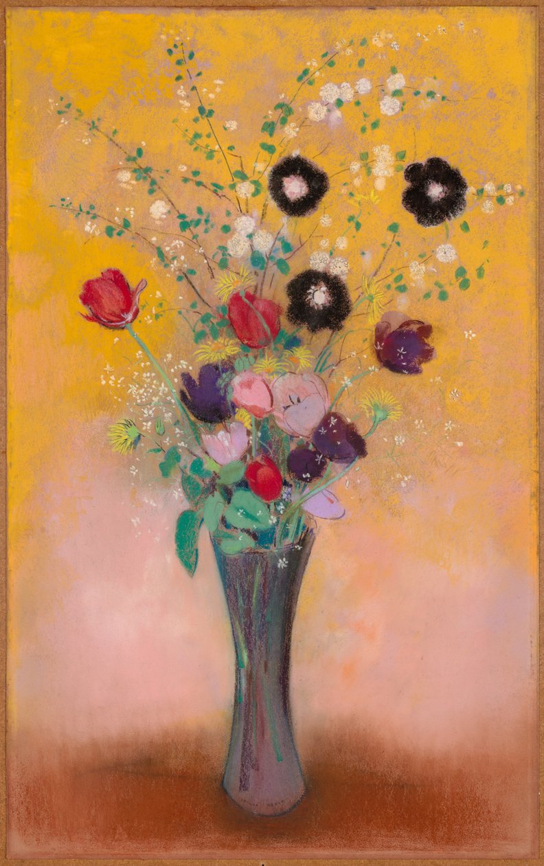 Vas med blommor, 1916. av Odilon Redon