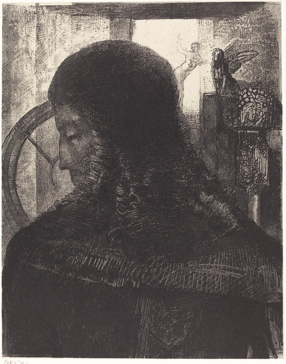 Vieux Chevalier (gammal riddare) av Odilon Redon