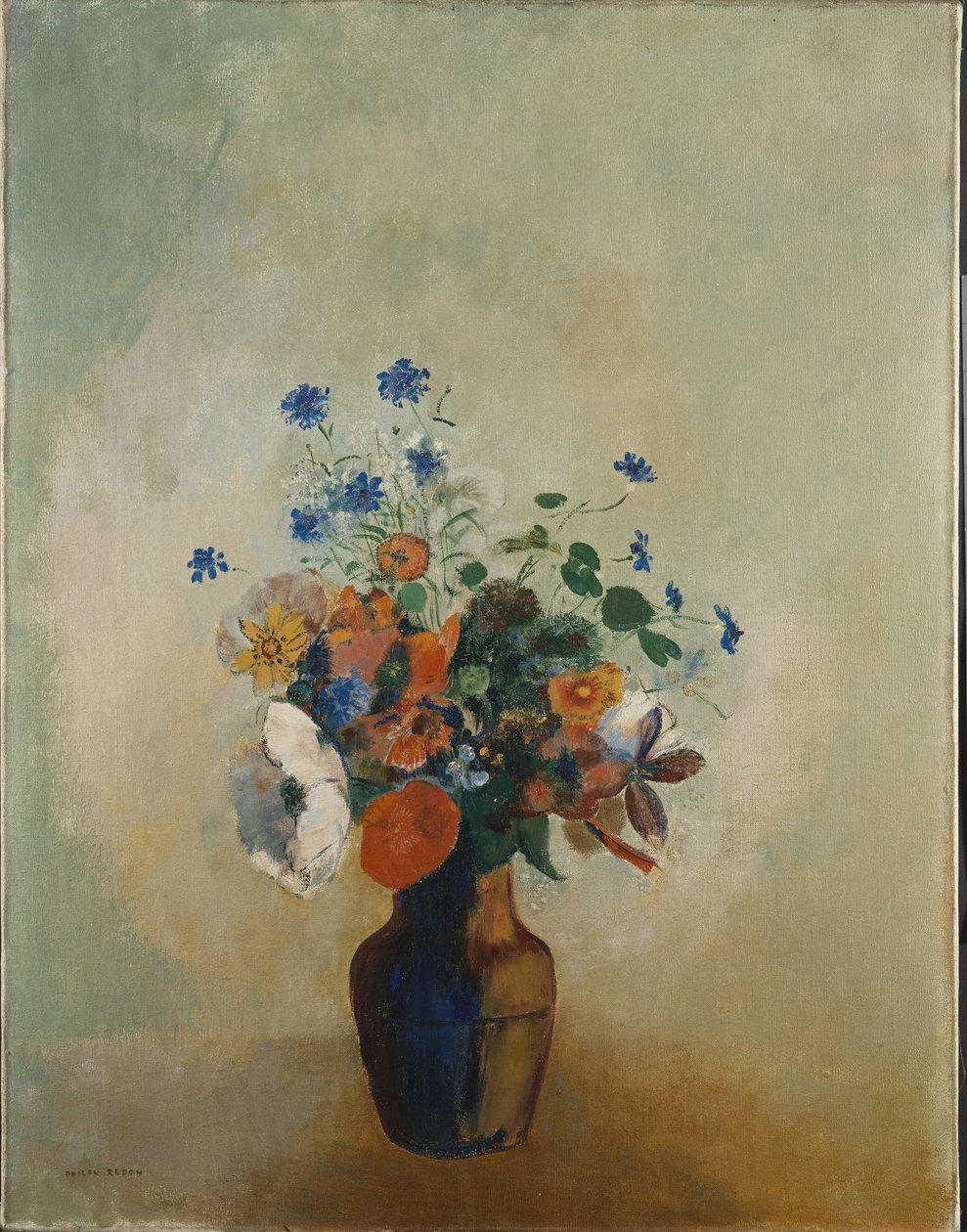 Vilda blommor, ca 1902 av Odilon Redon