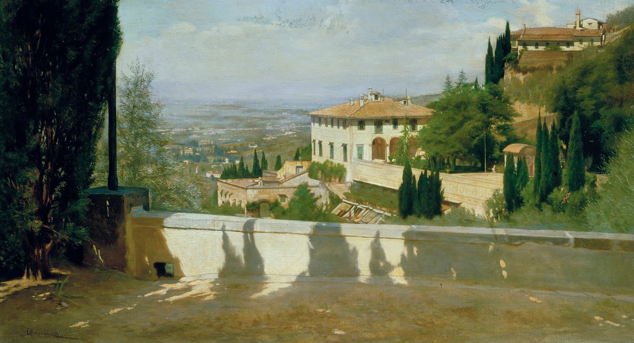 Villa Medici i Fiesole av Odoardo Borrani