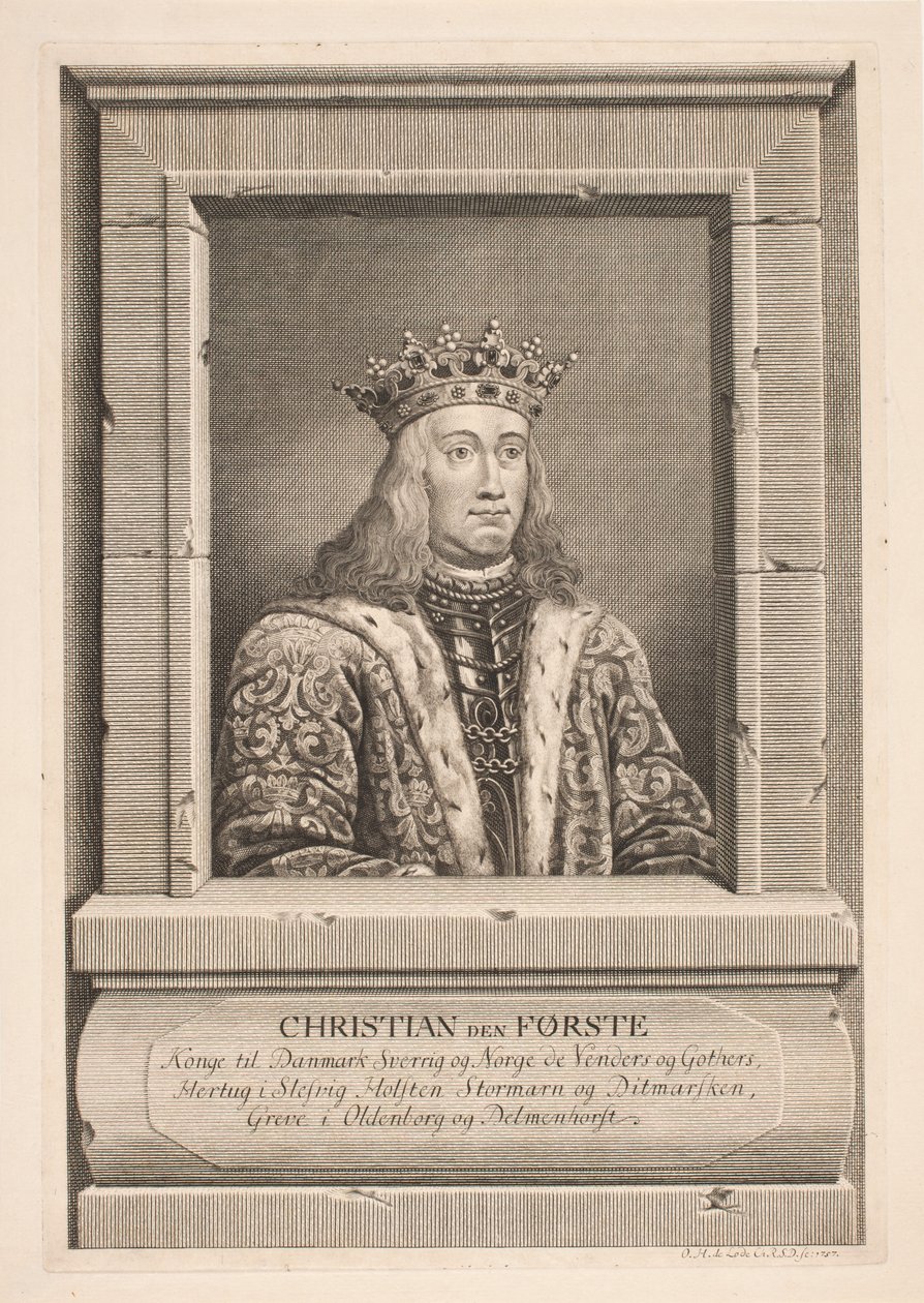"Christian den första" av Odvardt Helmoldt de Lode