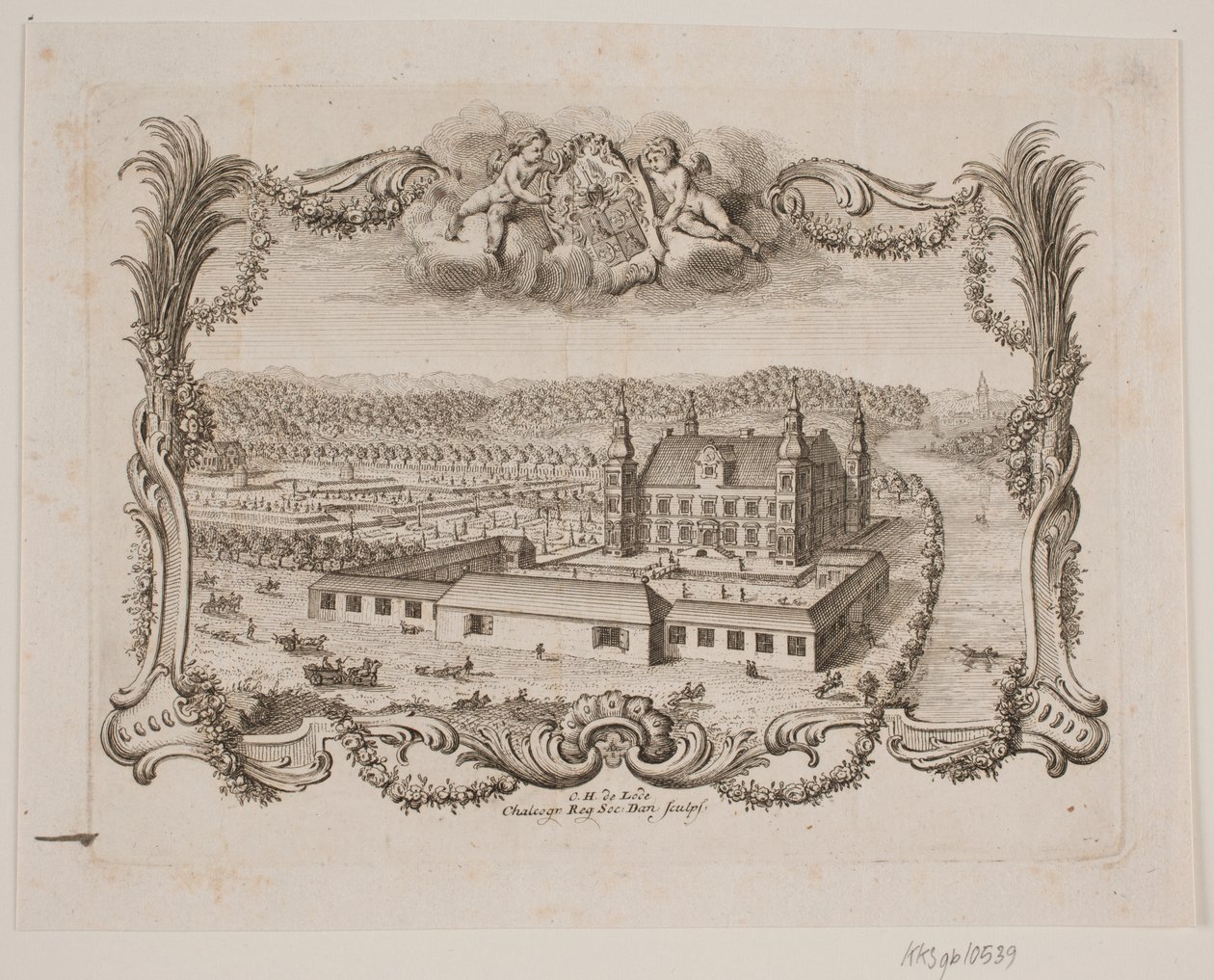 Engelsholm nära Vejle av Odvardt Helmoldt de Lode