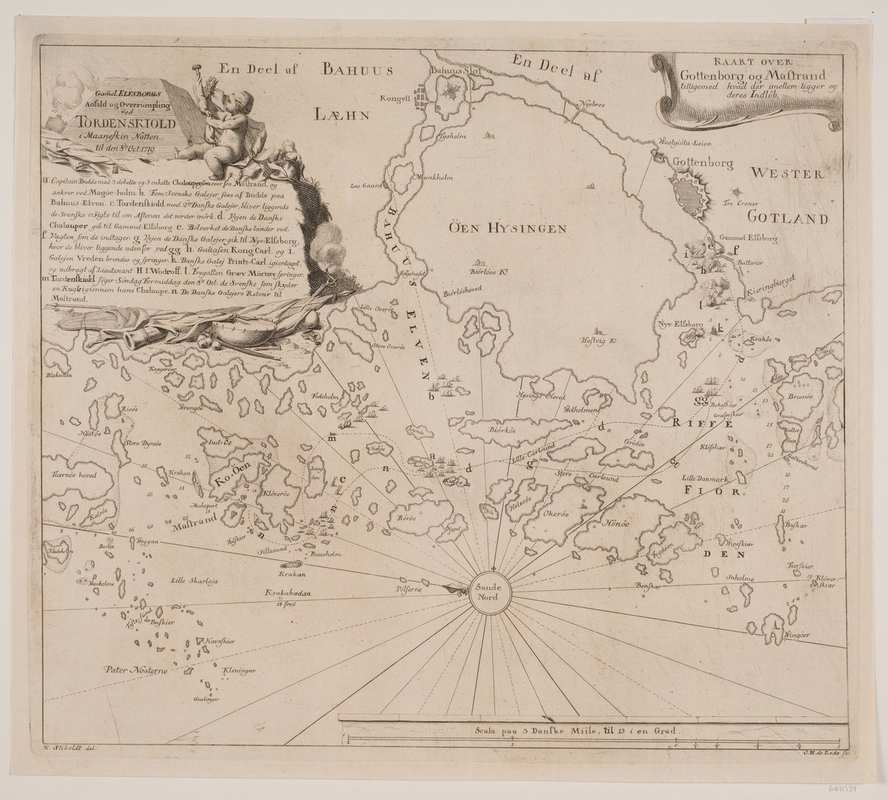 Gamla Elfborgs anfall vid Tordenskjöld 1719 av Odvardt Helmoldt de Lode