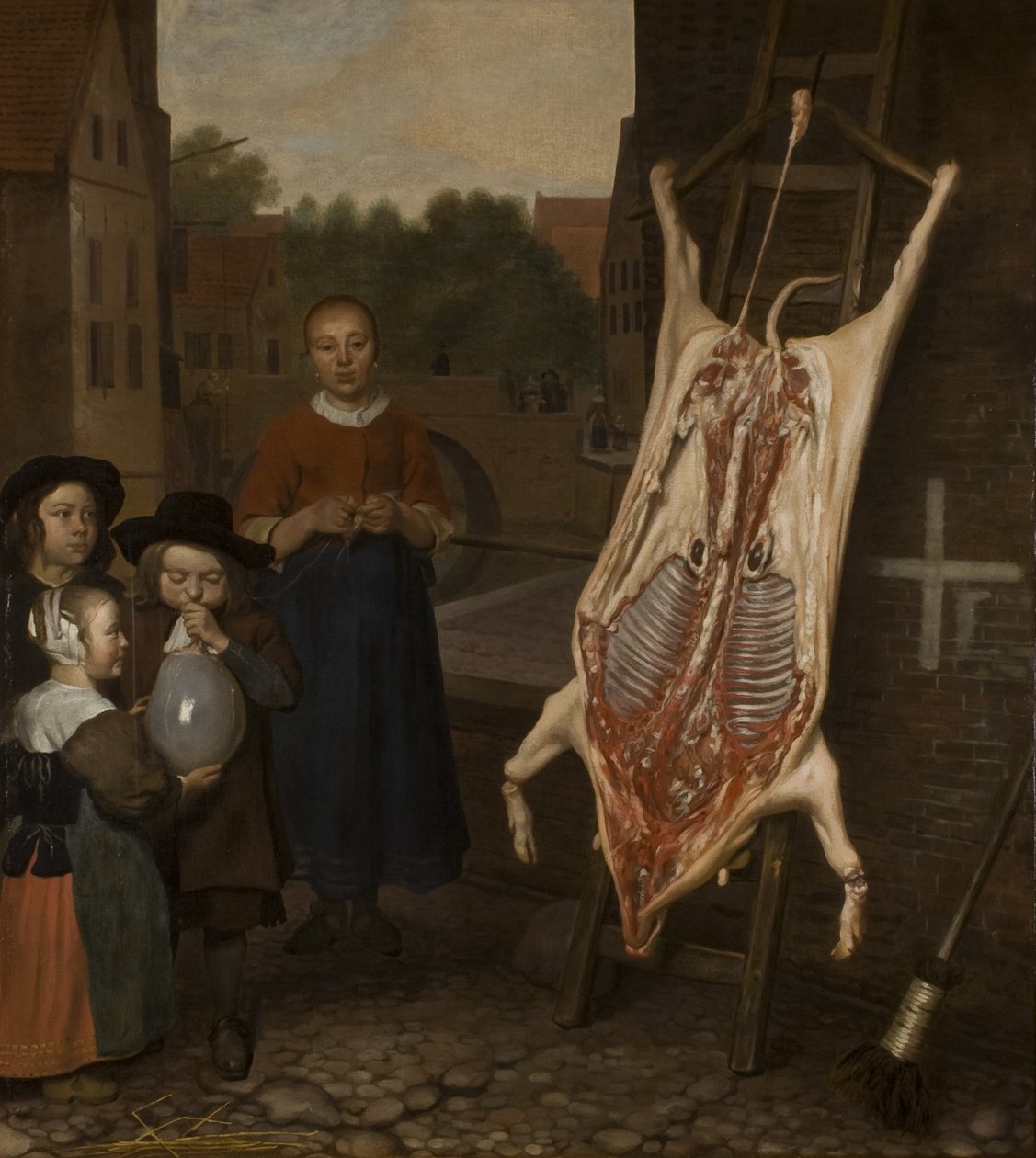 Slaktad gris, 1670 av Oever Ten Oever