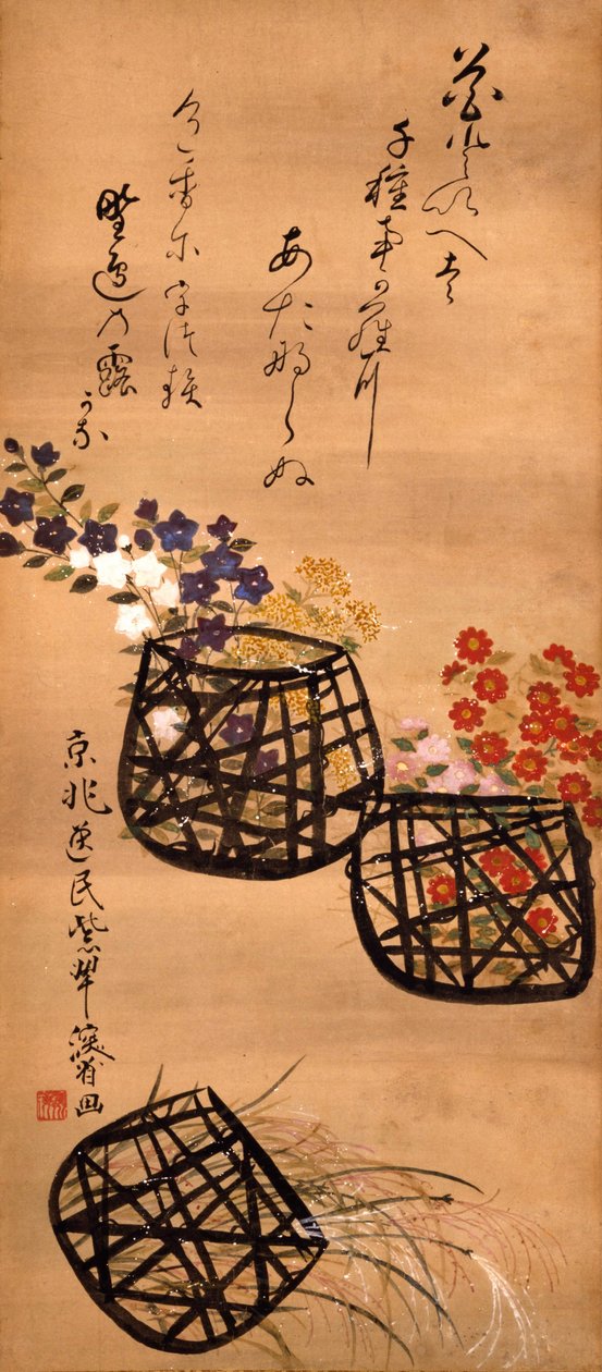 Blomsterkorgar av Ogata Kenzan