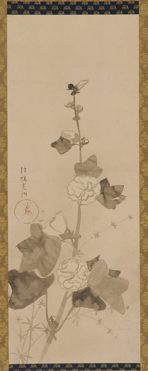 Stokrosor, Edo-period, sent 1600-tidigt 1700-tal. av Ogata Korin