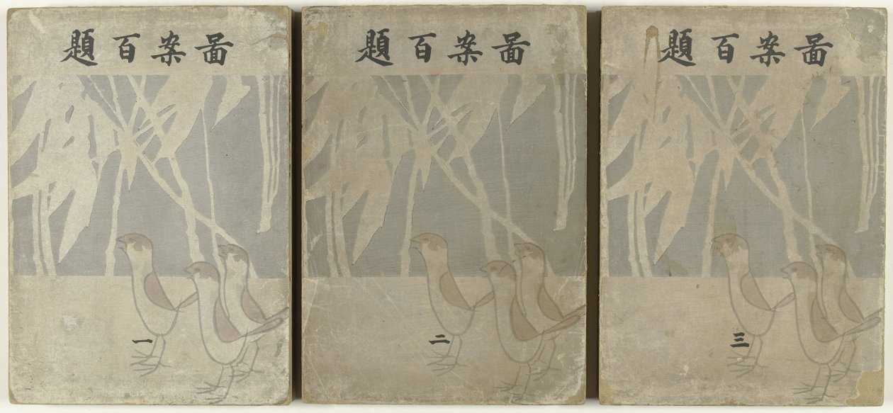 Hundra mönster Zuan hyakudai (titel på objekt) av Ogino Issui