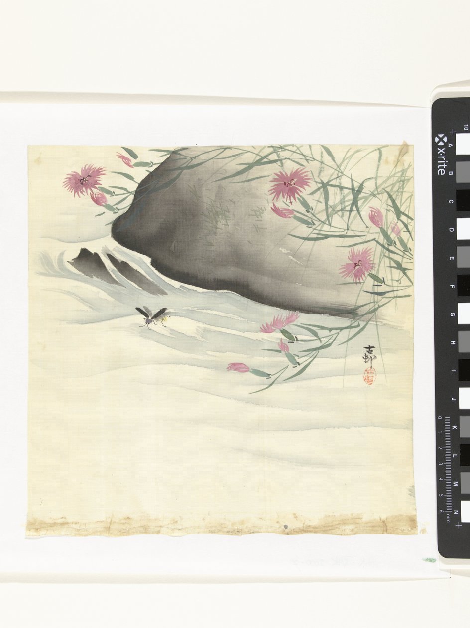 Blommor vid vattnet av Ohara Koson
