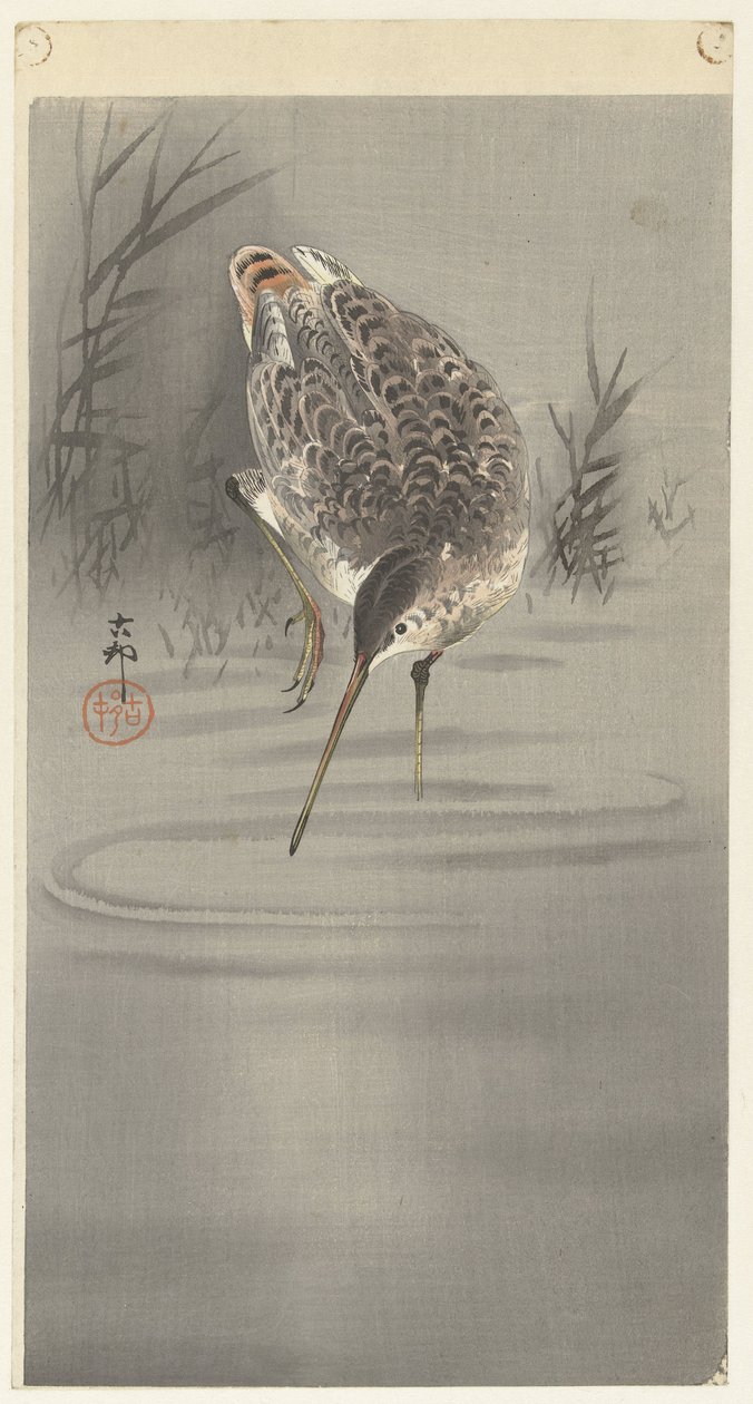 Slipa i vatten av Ohara Koson