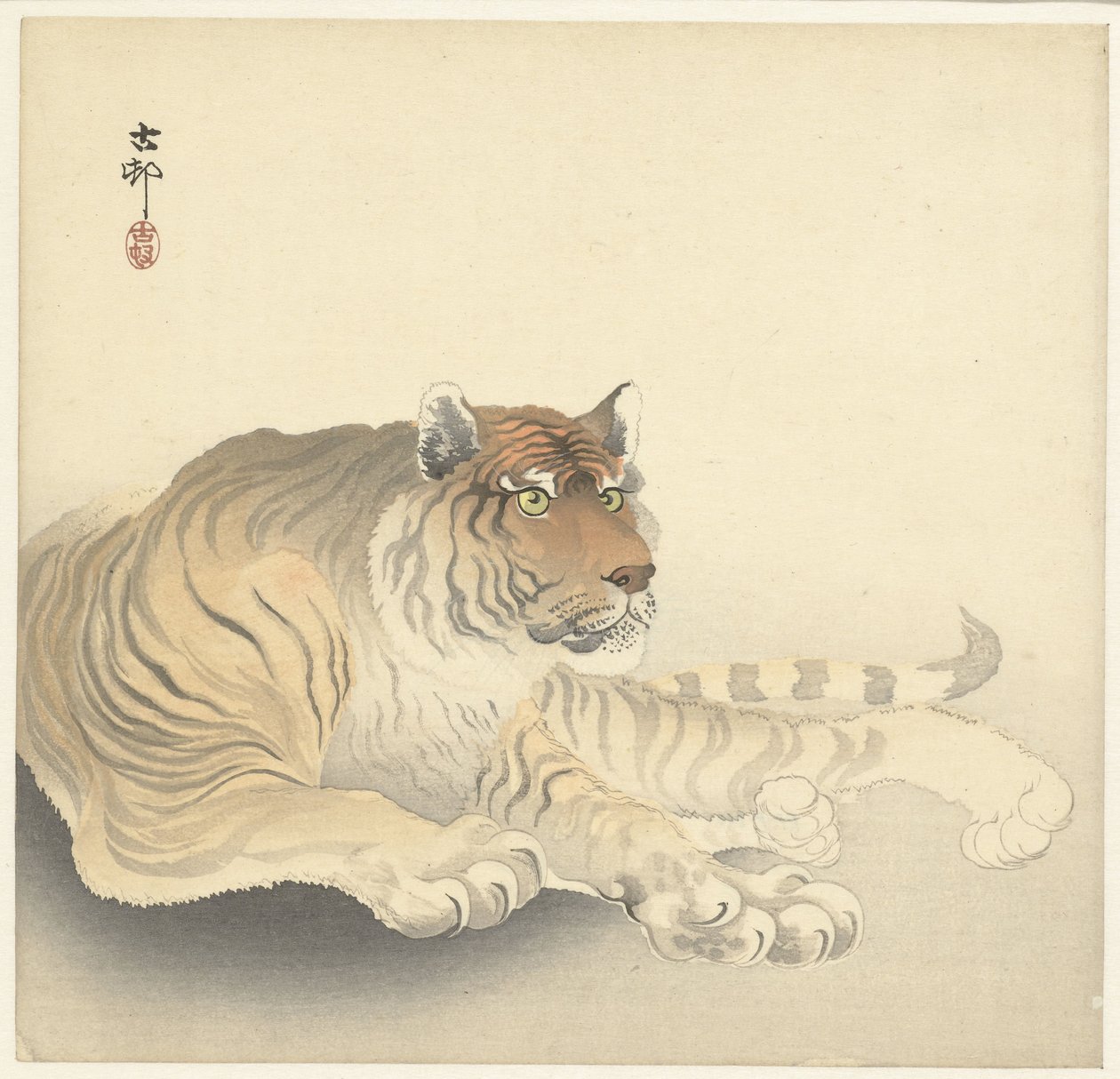 Tiger av Ohara Koson