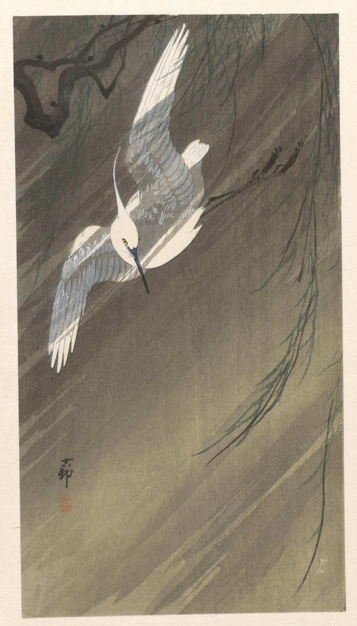 Häger i storm av Ohara Koson