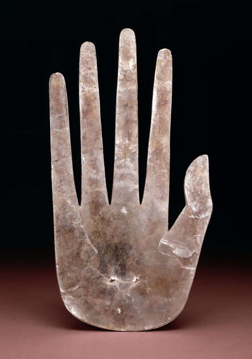 Handformad utskärning, 200 f.Kr.-400 e.Kr. (glimmer) av Ohio Hopewell culture