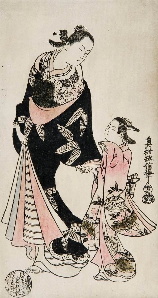 Woodcut av Okumura Masanobu