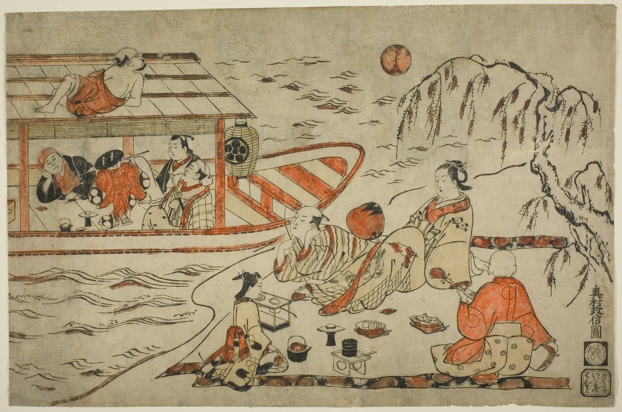 Svalkar en sommarkväll av Okumura Masanobu