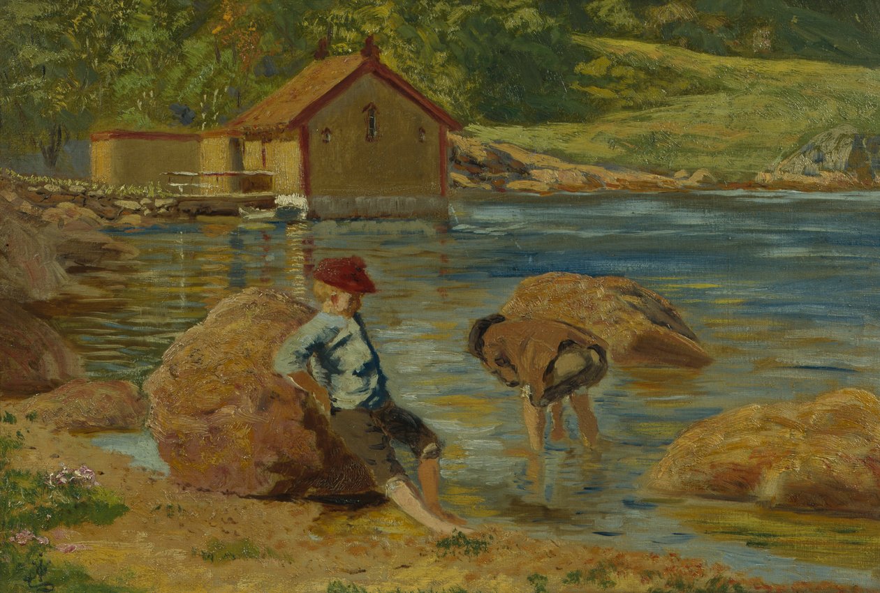 Landskap från Skogsfjorden av Olaf Isaachsen