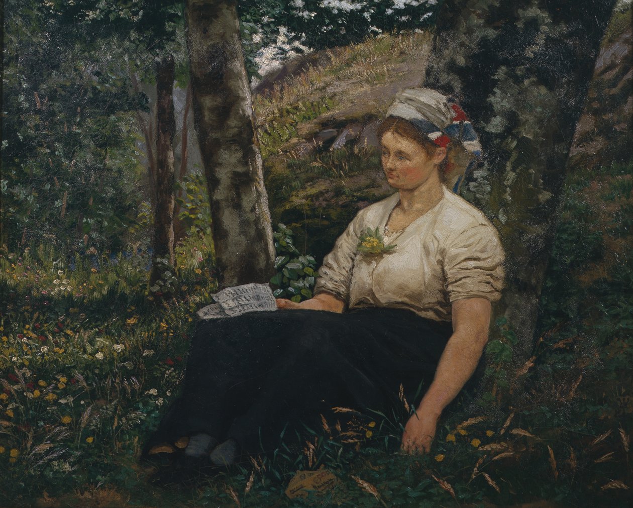 Brevet (olja på duk) av Olaf Isaachsen