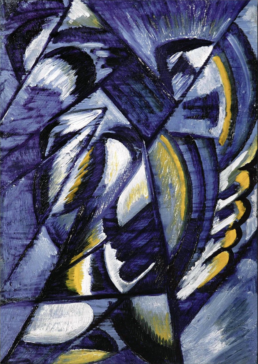      Blue on Tin  av Olga Rozanova
