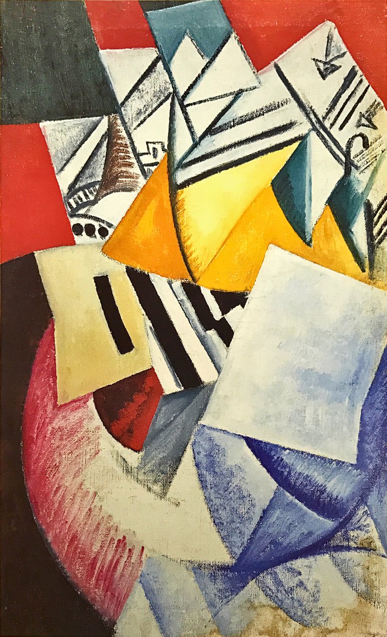    Composition with Cards  av Olga Rozanova