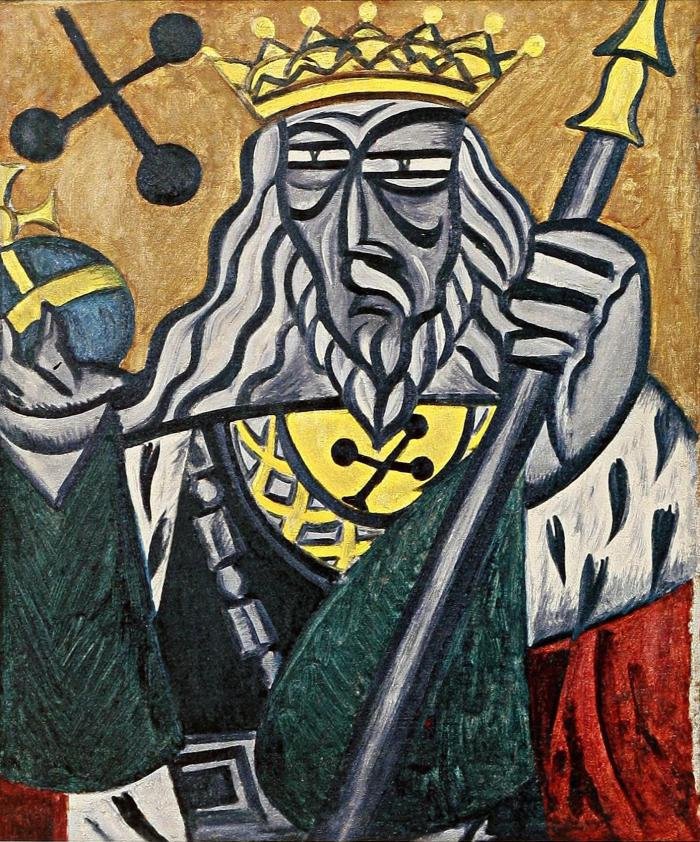   King of Clubs  av Olga Rozanova