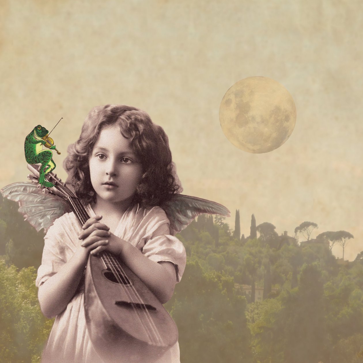 Grodkör, 2014, (digitalt collage) av Olga Snell