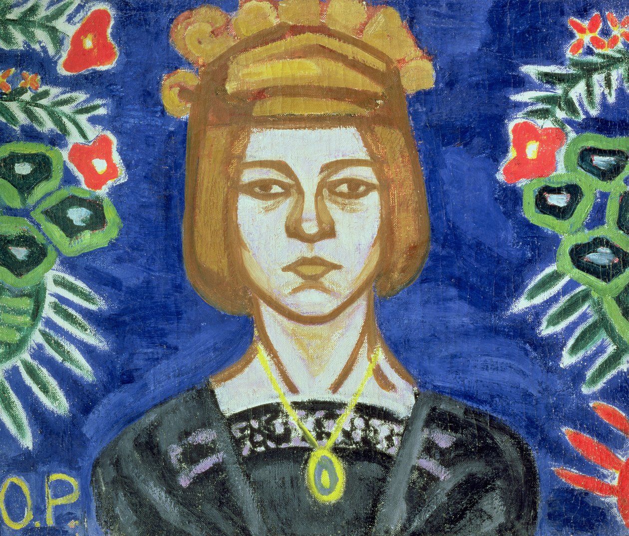 Självporträtt, 1912-15 av Olga Rozanova