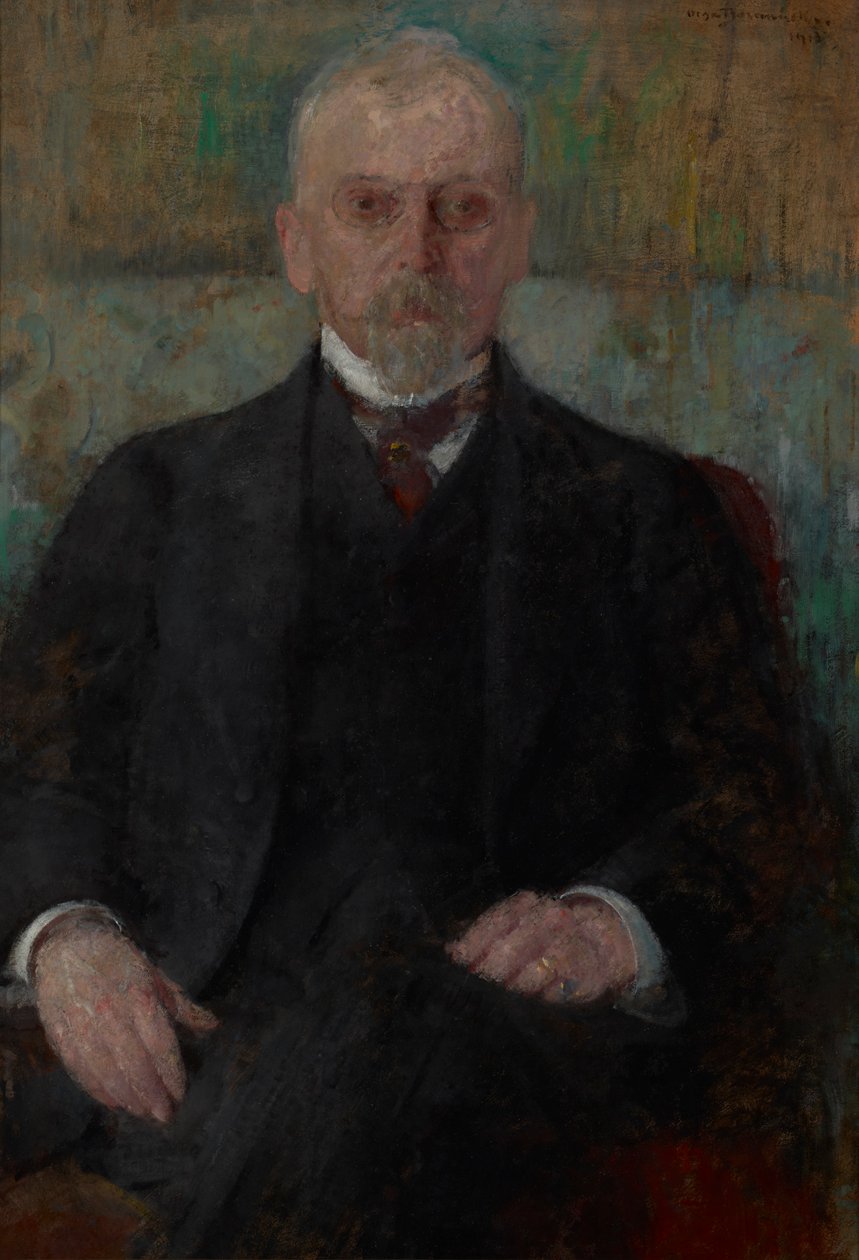 Porträtt av Henryk Sienkiewicz (1846-1916) av Olga Boznanska