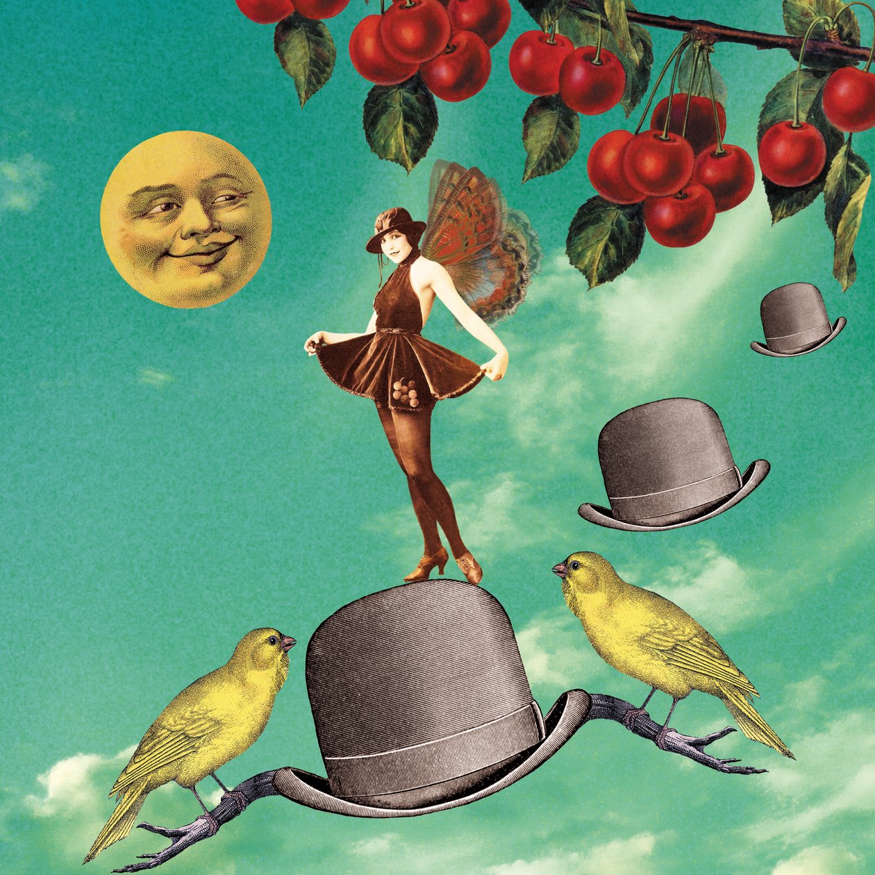 Flapper, 2014, (digitalt collage) av Olga Snell
