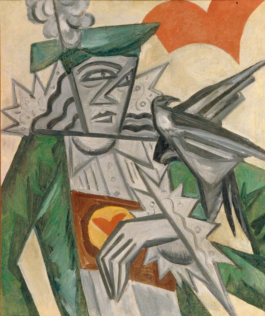 Jack of Hearts, 1913-1914 av Olga Rozanova
