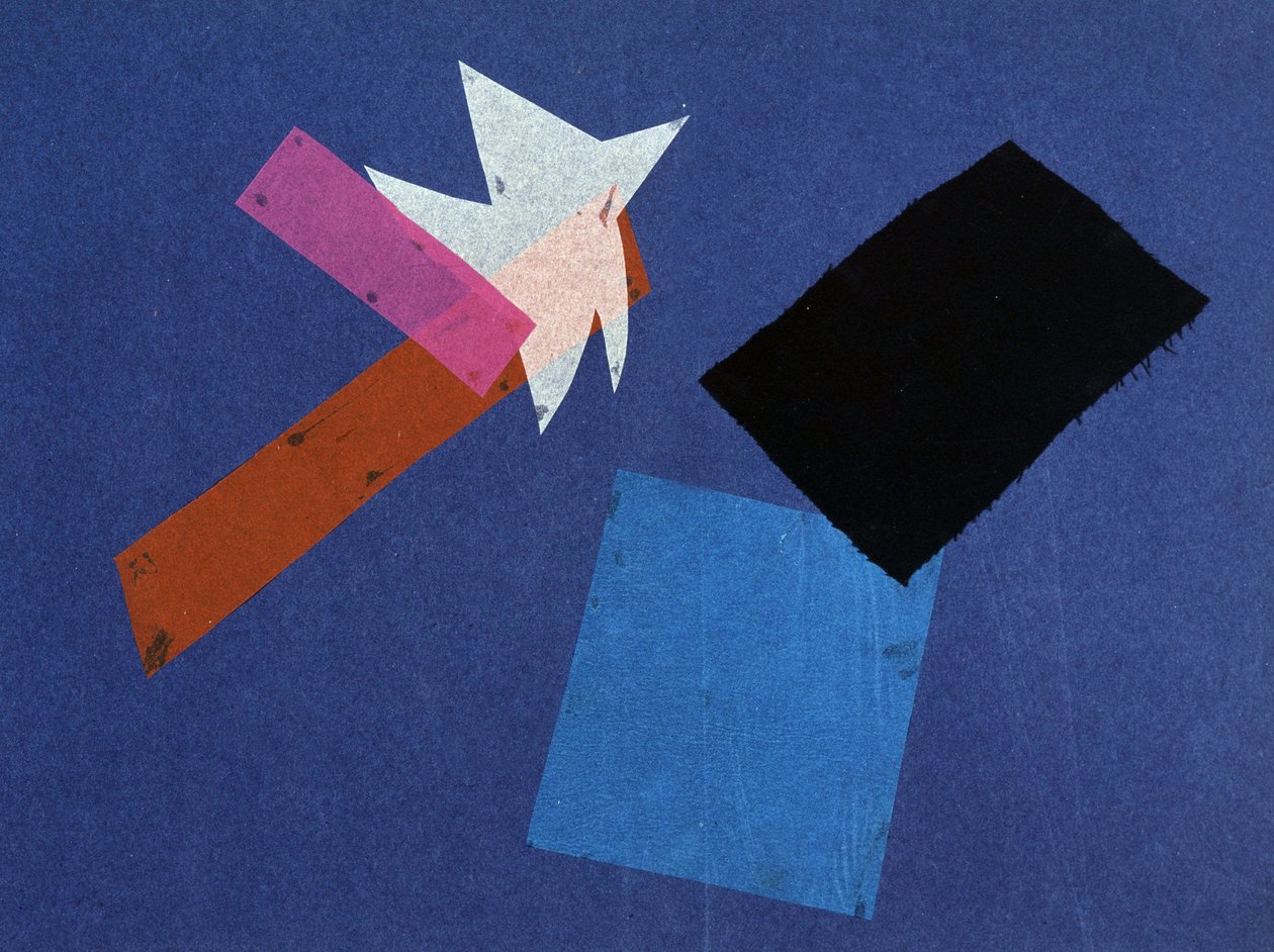 Universal War: Collage av Olga Rosanova, januari 1916 av Olga Wladimirowna  Rosanowa